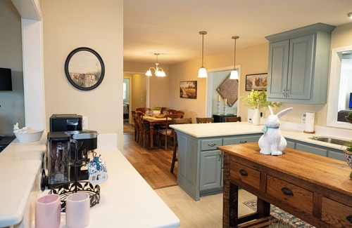 Prairie Grove Other | Spacious 5-bedroom farmhouse with country views in charming Prairie Grove