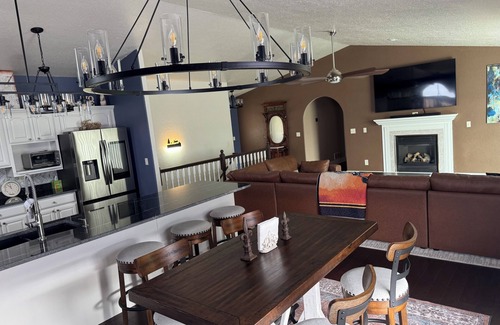 Sturgis House | Spacious 5-Bedroom Home Blocks away from Downtown nestled in Below STURGIS Sign