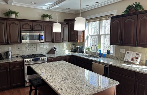 Goshen House | Spacious 5-bedroom house in lake community, fireplace, hot tub, washer/dryer