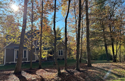 Goshen House | Spacious 5-bedroom house in lake community, fireplace, hot tub, washer/dryer