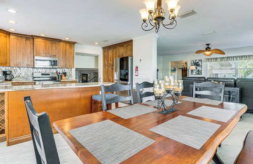 Hudson Beach Estates House | Spacious Canalfront Home w/Pool ~ 1/2 Mi to Beach