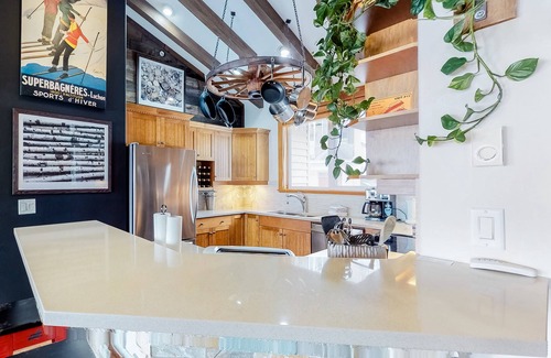 Big White Ski Resort House | Spacious condo with private hot tub, ski in/out access and mountain views