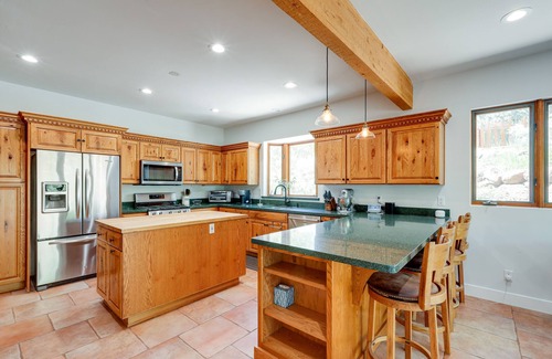 Swiss Manor House | Spacious Flagstaff Home w/Hot Tub & Fire Pit!