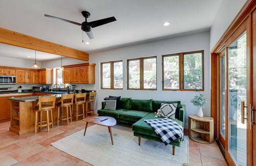 Swiss Manor House | Spacious Flagstaff Home w/Hot Tub & Fire Pit!