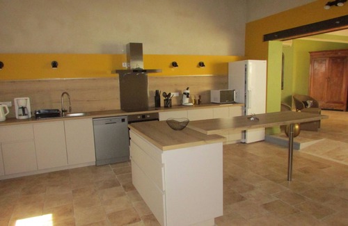Saint-Victor-de-Malcap House | Spacious stone village house for family, billard gard sud ardeche