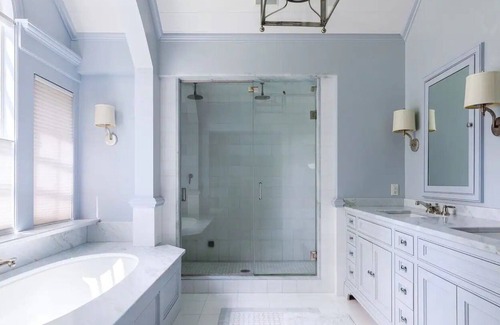 Glen Head House | Spacious Hampton style house with giant indoor basketball court.