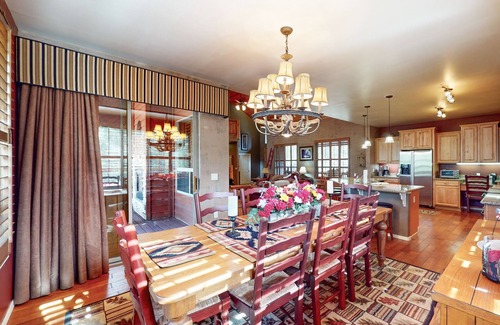 Torreon House | Spacious home with fireplace, multiple patios, balcony & grill