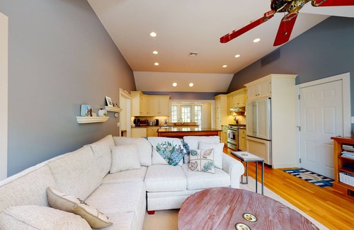 East Orleans House | Spacious home with huge deck & tree-lined yard, grill, & WiFi - great location