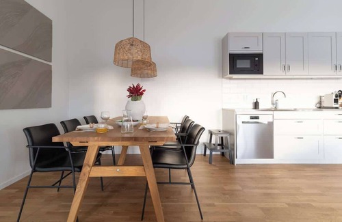 Bastad Condo | Spacious Home with Workspace and Cozy Balcony
