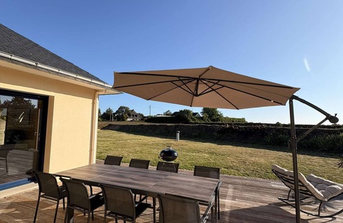 Locquirec House | Spacious house with private garden and terrace, 700m from the beach, not overlooked