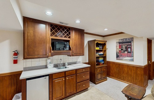 Lakeside Woods House | Spacious lakefront house w/private hot tub, deck, fire pit & grill