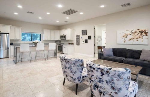 Camelback Country Estates House | Spacious Palm-Lined Villa with Pool, Sport Court & Outdoor Living