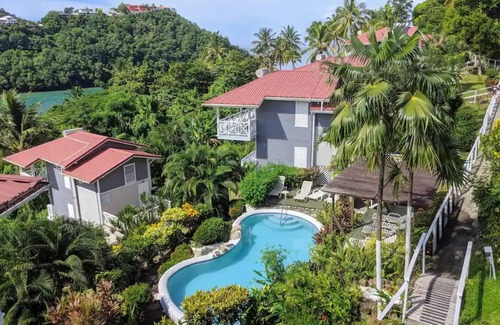 Marigot Bay House | Spacious villa in a small vacation community overlooking beautiful Marigot Baynn
