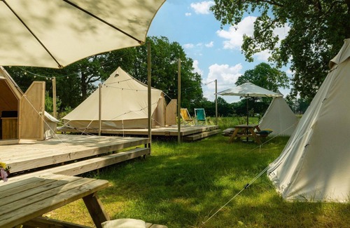 Notter Cabin | Spend the night in a cozy bell tent overlooking the meadows!
