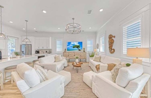 West Panama City Beach House | Stay on 30A: Coastal Blessings on 30A, Bikes, Golf Cart, & Community Pool!