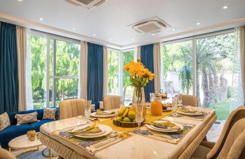 New Delhi Villa | StayVista at Estate 10 by Tarika - Luxury 4BR with Outdoor Pool and Lawn, ideal of events in Delhi