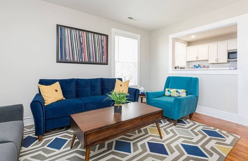 Mosby Apartment | Step into Style: Charming Blue Suede RVA Getaway!