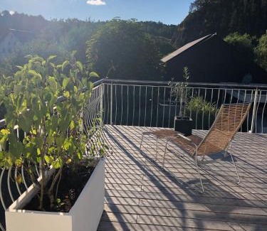 Haigerloch Apartment | Stilvolle Wohnung für bis zu 5 Personen - mit riesiger Dachterrasse