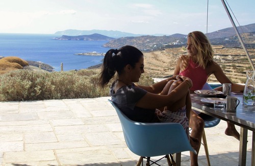 Sifnos Villa | Stone architect villa, 6 suites, swimming pool at the top of the hill