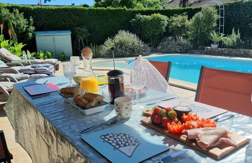Saint-Sernin Cottage | Stone Village House with Pool in the Heart of Saint Sernin de Duras