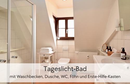 Schlitz Apartment | STORCHENNEST - Scandi Style - in der historischen Hinterburg Schlitz - mit Aufzug, Parkplatz & Garten - nahe Fulda und Bad Hersfeld