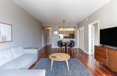Downtown San Francisco Apartment | Striking Hayes Valley 2BR w/Balcony & Gym, near Dining, by Blueground