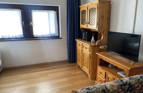 Selva di Val Gardena Condo | Studio apartment in front of Sassolungo mountain