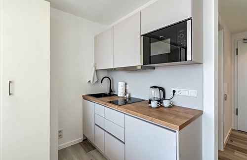 Furstenfeldbruck District Apartment | Studio Apartment "Huber Living Basic 105" with Balcony & Wi-Fi