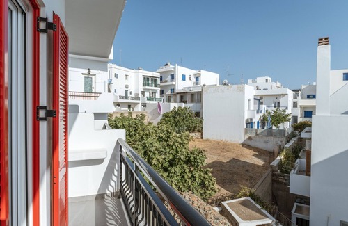 Tinos Town Apartment | Studio Apartment 'Kleris 5 Tinos' with Private Terrace, Wi-Fi and Air Conditioning
