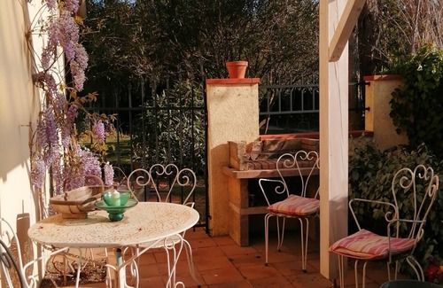 Palau-del-Vidre Apartment | Studio Avec Terrasse Couverte et Jardin au Calme