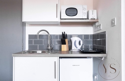 Stoke-on-Trent Apartment | Studio C Near Alton Towers + Longton Station