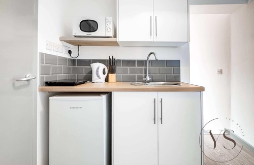 Stoke-on-Trent Apartment | Studio C Near Alton Towers + Longton Station