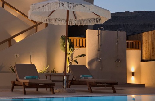 Pefkos Apartment | Studio 'Elata' with Mountain View, Wi-Fi and Air Conditioning