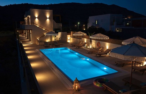 Pefkos Apartment | Studio 'Elata' with Mountain View, Wi-Fi and Air Conditioning