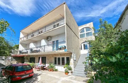 Gradac Apartment | Studio flat with balcony and sea view Gradac, Makarska (AS-14708-b)