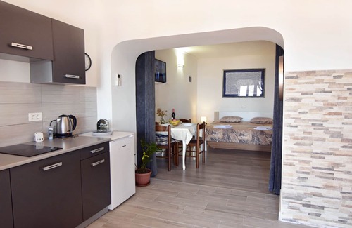 Zambratija Apartment | Studio sea view terrace Zambratija WiFi air-conditioned barbecue parking