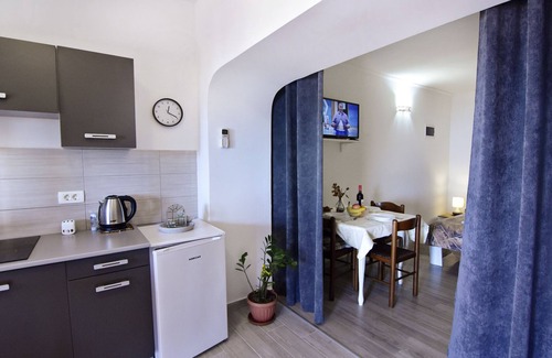 Zambratija Apartment | Studio sea view terrace Zambratija WiFi air-conditioned barbecue parking