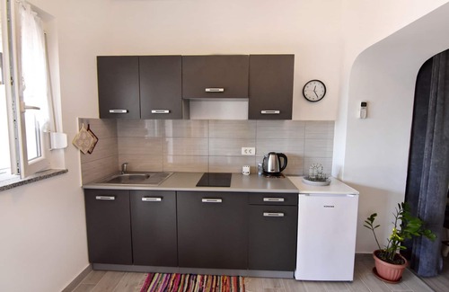Zambratija Apartment | Studio sea view terrace Zambratija WiFi air-conditioned barbecue parking