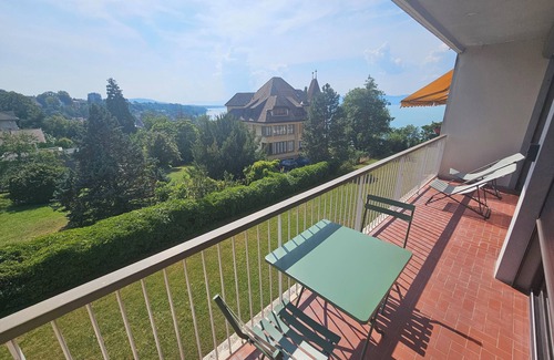 Thonon-les-Bains Apartment | Studio vue Lac, Emplacement Idéal a 2min du Centre Ville et 2min du Port