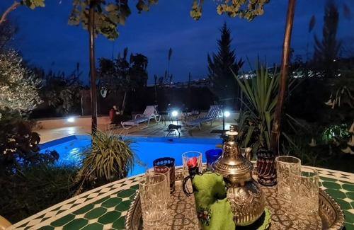 Layoun Apartment | Studio with pool and parking in fes medina