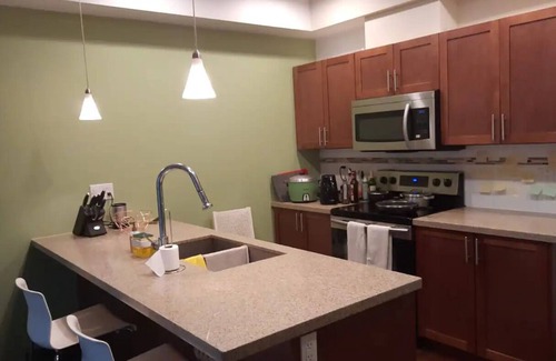 Burnaby Condo | Stunning 1-BD near Skytrain, park. Remote worker dream. Netflix/HDTV/projectorn