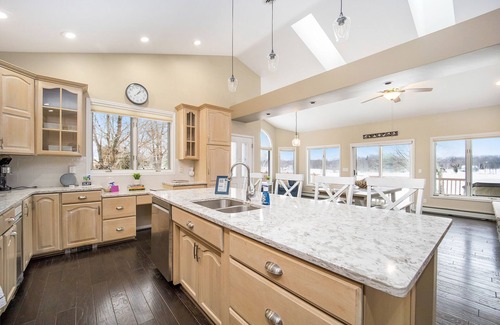 Kaleva House | Stunning Lake House - 200' of Lakefront with Kayaks & Game Room