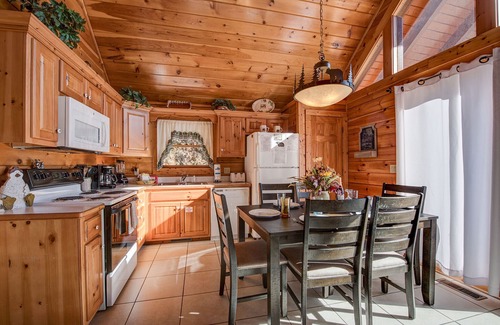Black Bear Falls Cabin | Stunning mountain views, spacious balcony with hot tub + seasonal pool access.