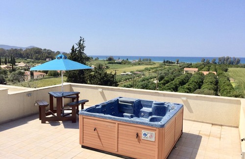 Polis Apartment | Stunning Penthouse, private roof terrace, sea views, WiFi, lift.