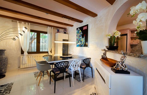 Urbanitzacio la Fustera Villa | Stunning private villa with hot tub, WIFI, private pool, A/C, TV, patio and pets allowed