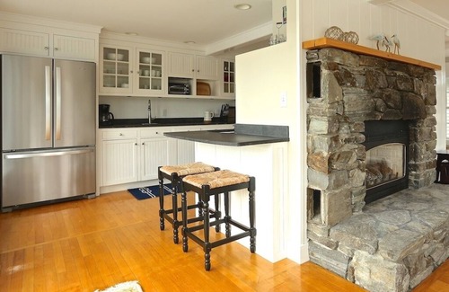 West Boothbay Harbor House | Stunning Renovated Waterfront Home with Private Deepwater Dock; Windows Galore!