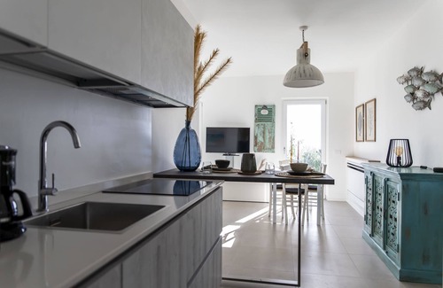 Cipressa Apartment | Stunning sea-view villa with two independent flats.