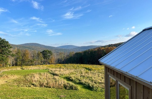 Margaretville House | Stunning views of the Catskills. Open meadows. Serene living space.