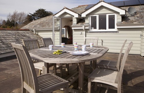 Rock House | Stylish Family House in Rock, Close to Beach with Water Views & Outside Space