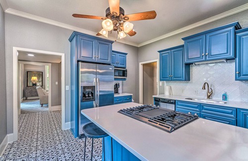 Hot Springs House | Stylish home w/washer/dryer, deck with grill, cable & central AC